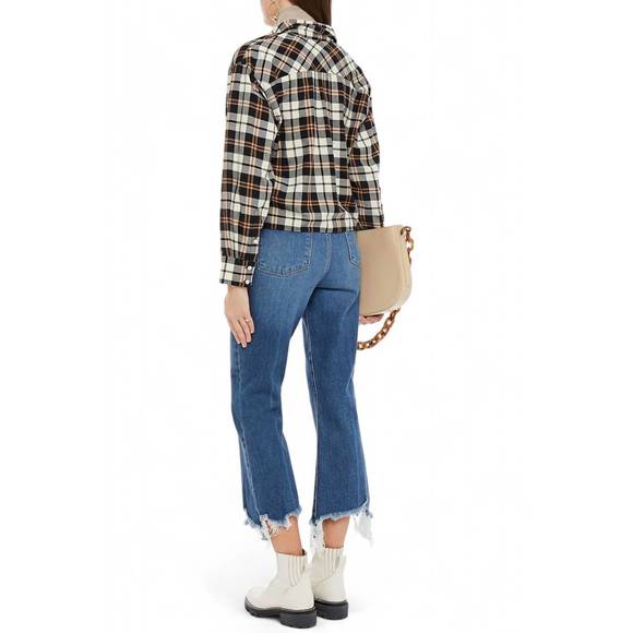 NEW J BRAND julia high rise flare jean in wonderland destruct - Picture 2 of 4